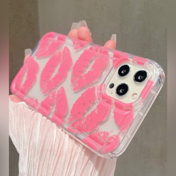 Pink Kiss iPhone 15 ProMax Case - Picture 2 of 2